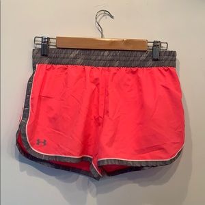 Neon pink gym shorts